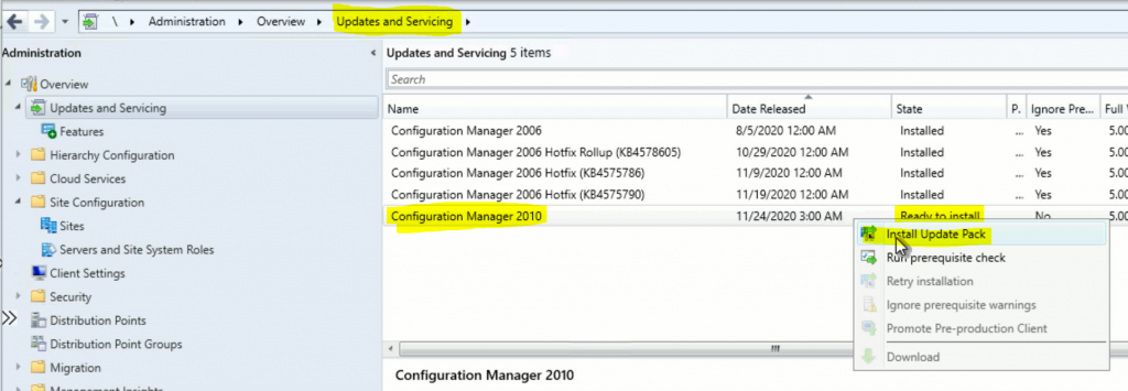 SCCM Server Upgrade to 2010 | ConfigMgr | Guide | Step by Step 2