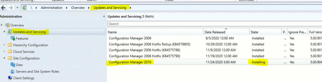 SCCM Server Upgrade to 2010 | ConfigMgr | Guide | Step by Step 5