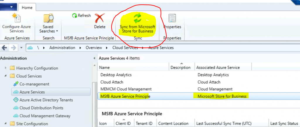 SCCM Sync with MSfB Microsoft Store for Business | ConfigMgr 15