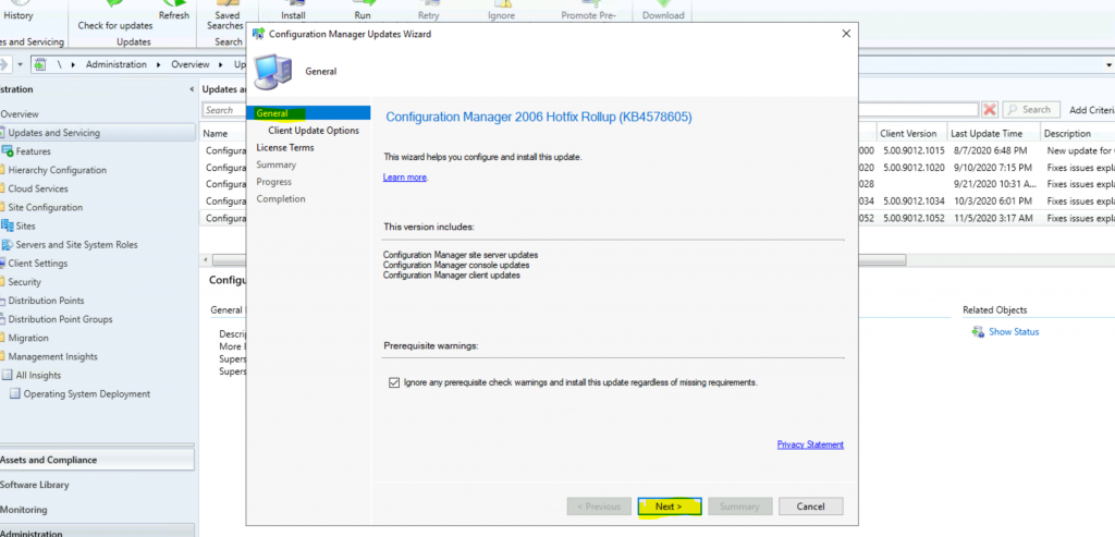 ConfigMgr 2006 Hotfix KB4578605  SCCM | Update Rollup | 22 Fixes