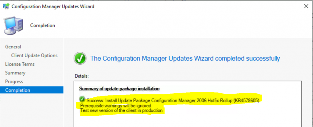 ConfigMgr 2006 Hotfix KB4578605  SCCM | Update Rollup | 22 Fixes