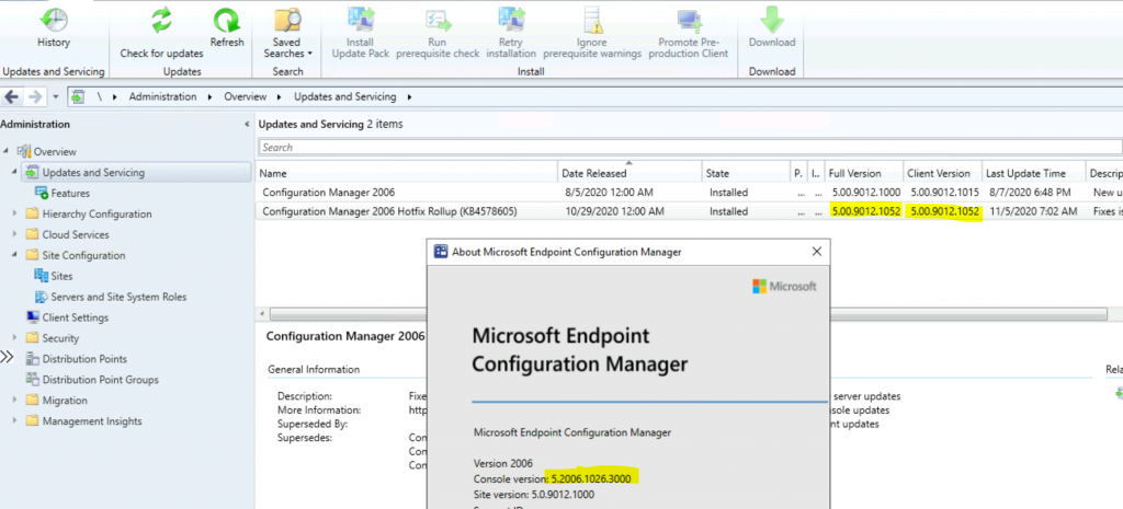 ConfigMgr 2006 Hotfix KB4578605 SCCM | Update Rollup | 22 Fixes 1