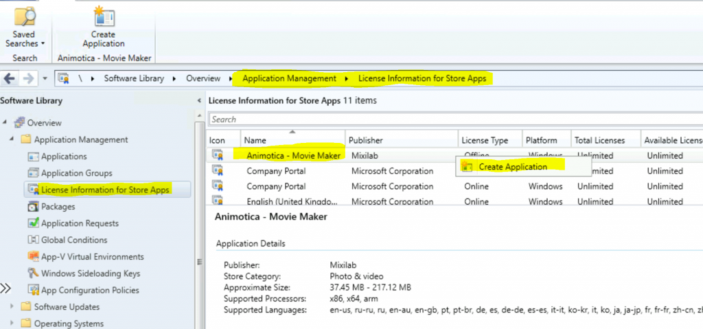 Add Microsoft Store Application to ConfigMgr | SCCM | MSfB