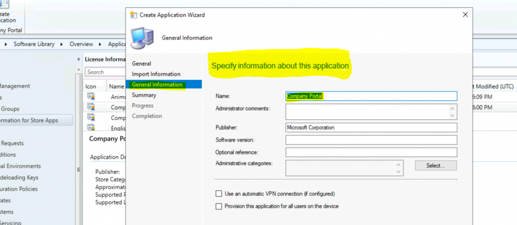 Create Microsoft Store Apps in SCCM Application Fig. 3