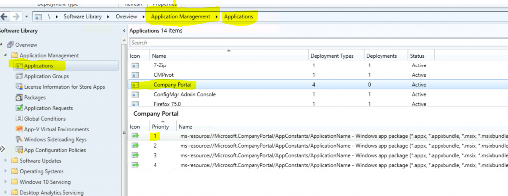 Create Microsoft Store Apps available in ConfigMgr Application