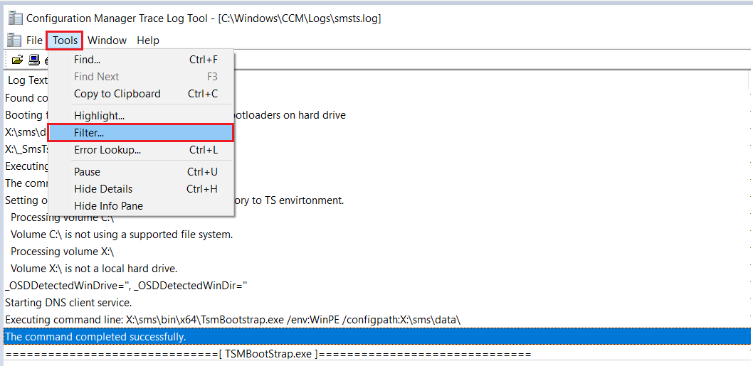 SCCM SMSTS Log Location File Reading Tips HTMD Blog