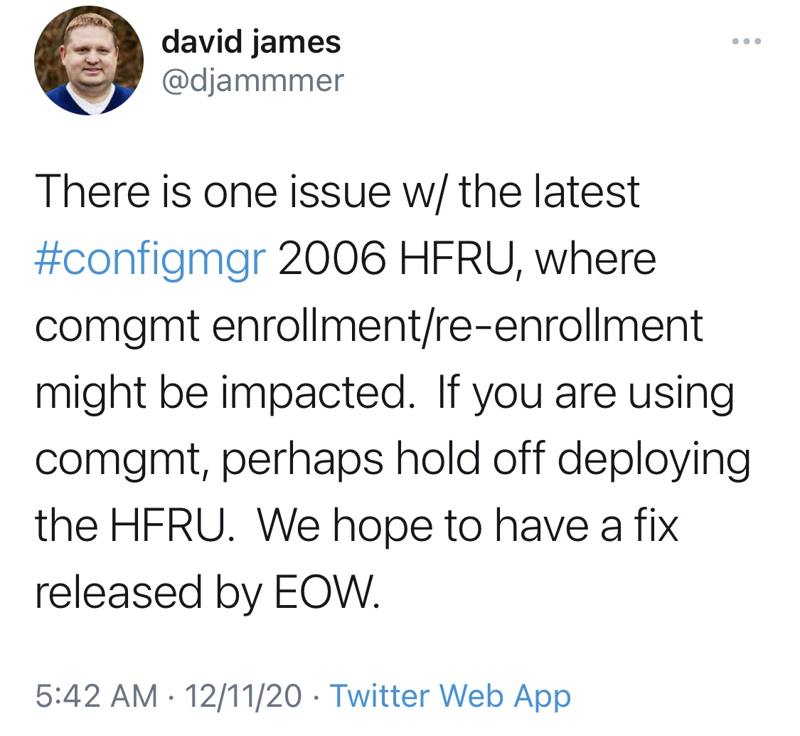 SCCM 2006 Rollup Update Known Issue | Hold Off | ConfigMgr 1 SCCM 2006 Rollup Update Known Issue | Hold Off | ConfigMgr - Fig.1