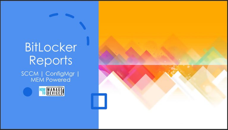 SCCM Bitlocker Reports