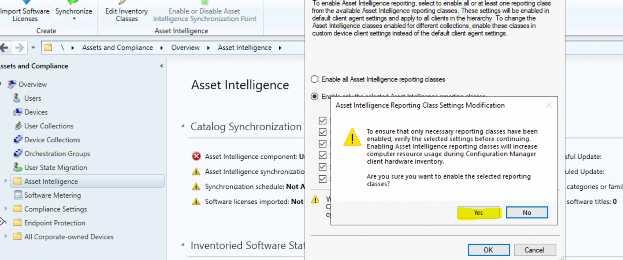 Enable SCCM Asset Intelligence Hardware Inventory HTMD Blog