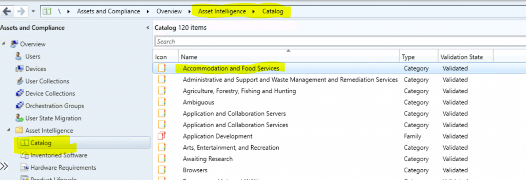 Enable SCCM Asset Intelligence Hardware Inventory