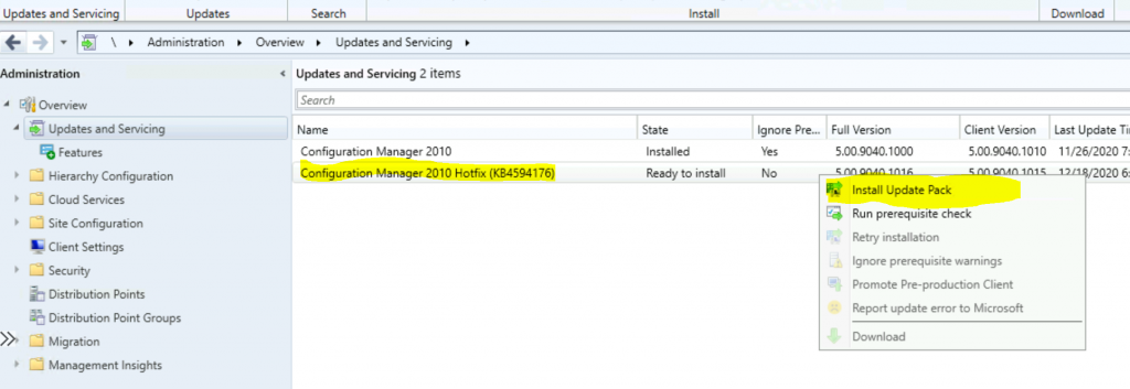 New Hotfix Available for ConfigMgr 2010 | 9 Fixes | SCCM | KB4594176