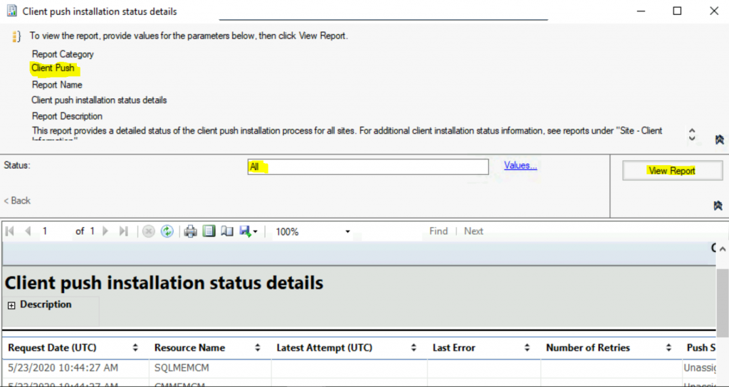 ConfigMgr Client Status Reports - SCCM