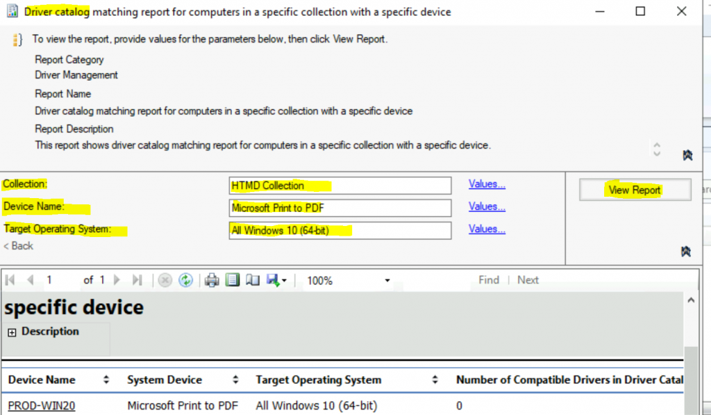 ConfigMgr Reports Driver Management | SCCM | Default