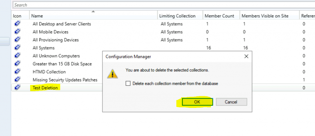 SCCM 2010 Only Full Administrator can Delete Collections ConfigMgr - SCCM 2010 Workaround to Delete Collections Issue ConfigMgr