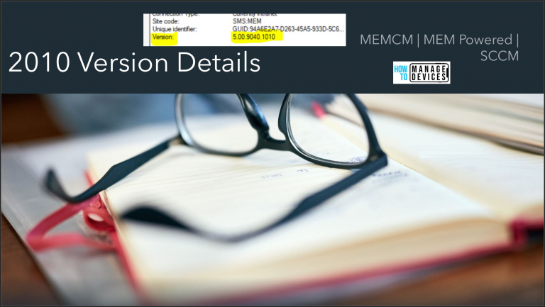 SCCM 2010 Version