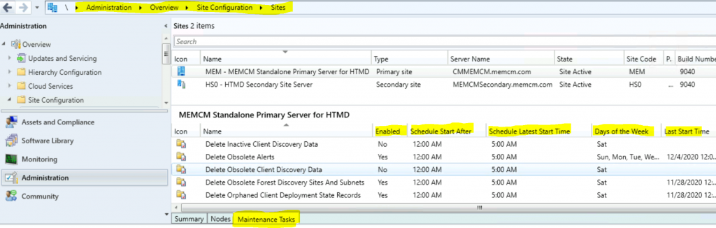 ConfigMgr Delete Aged Cloud Management Gateway Traffic Data Task | SCCM