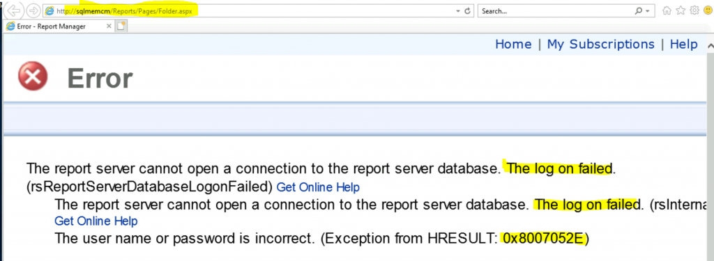 Fix SCCM Report Server cannot Open a Connection Error ConfigMgr - Fig.1