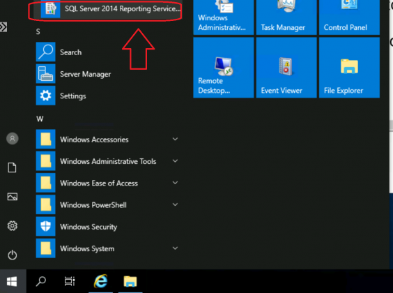 how to open reporting services configuration manager from cmd