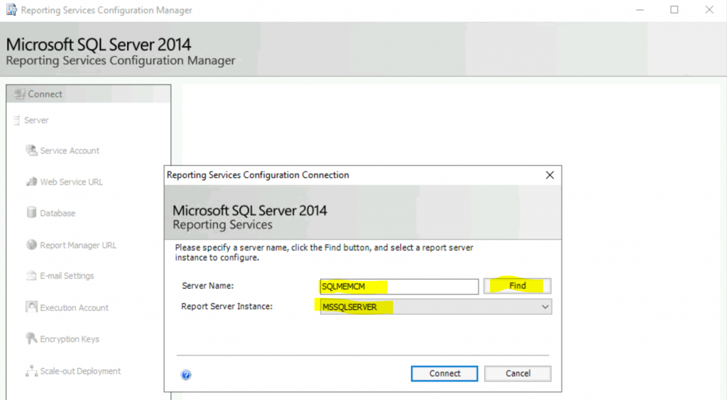 Fix Report Server cannot Open a Connection Error ConfigMgr | SCCM