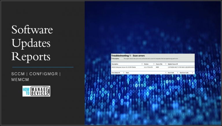 Software Updates Reports