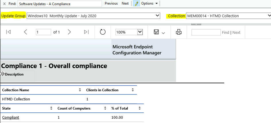 ConfigMgr Default Reports Software Updates | SCCM Patching Reports