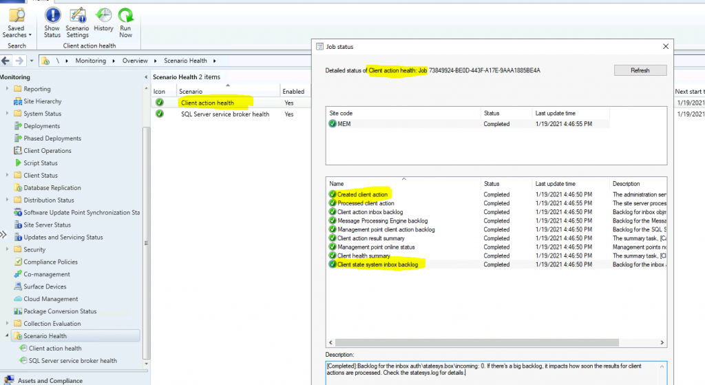 ConfigMgr Scenario Health Checks | SCCM