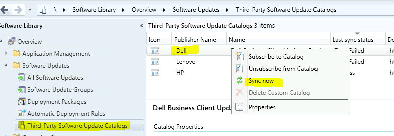 Fix ConfigMgr Third-Party Updates Last Sync Status Trust Failed | SCCM