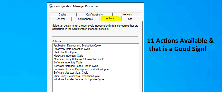 ConfigMgr Client Component Status | Installed | Enabled | Disabled | SCCM