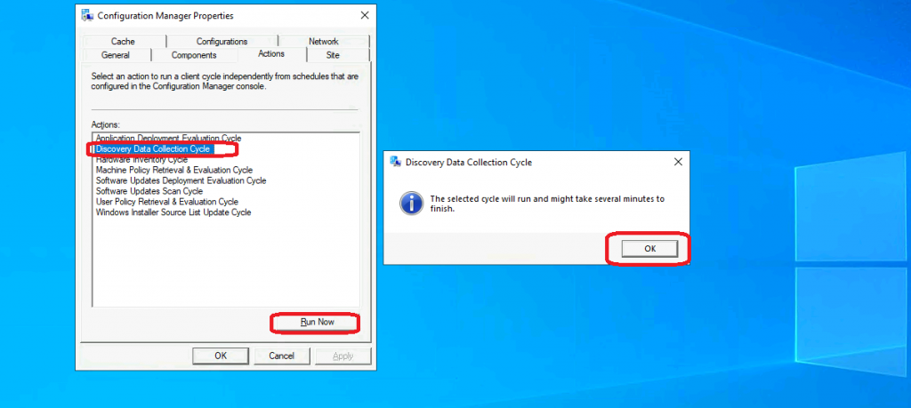 ConfigMgr Client Action Discovery Data Collection Cycle | SCCM Heartbeat Discovery