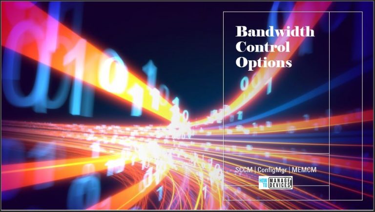 Bandwidth Control Options