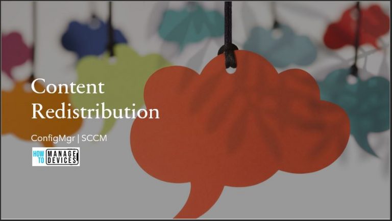 SCCM Redistribute Content