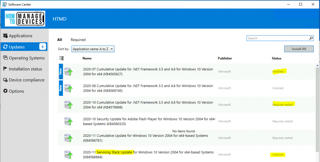 ConfigMgr Software Updates Installation Process via Update Deployment Log | SCCM