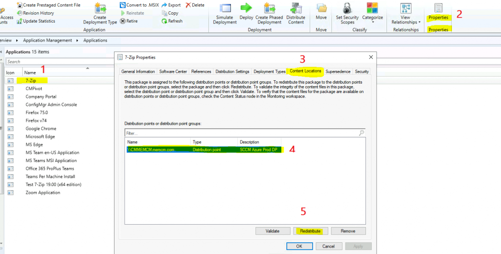 ConfigMgr Redistribute Content to Distribution Point | SCCM | Package