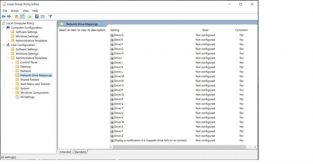 Managing Network Drive Mappings with Intune without PowerShell