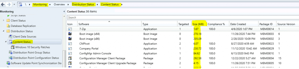 The Best Way to Find Package Size from ConfigMgr Console | SCCM | Configuration Manager - Fig.3