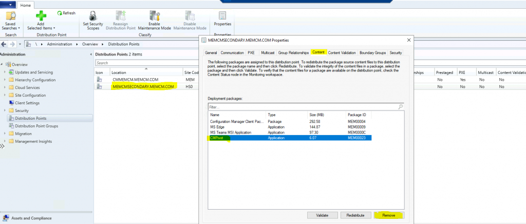 Remove ConfigMgr Package Content from a Distribution Point | Best Method | SCCM