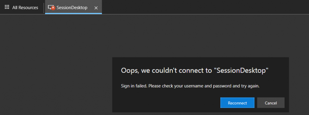 Fix AVD Could Not Connect to Session Desktop Admin has Restricted the Type of Logon Azure Virtual Desktop - Fig.3