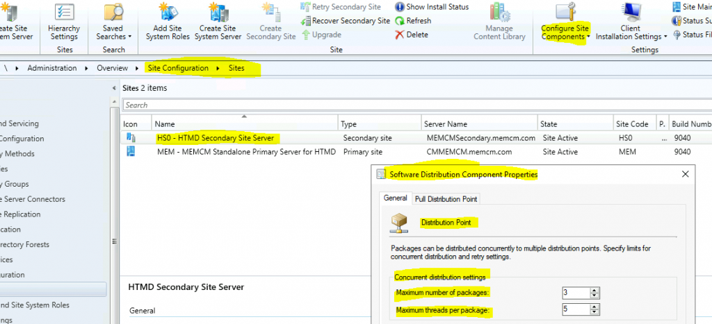 ConfigMgr Server Side Bandwidth Management Options | SCCM