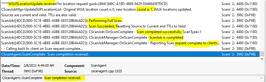 ConfigMgr Software Updates Scan Cycle Client Action | SCCM