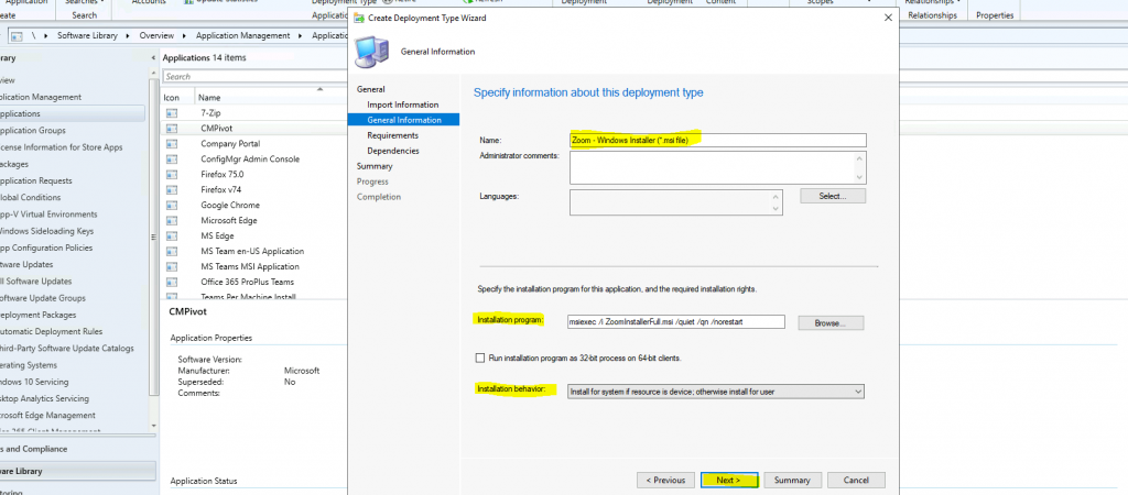 How to Deploy Zoom Application Using SCCM - Fig.8