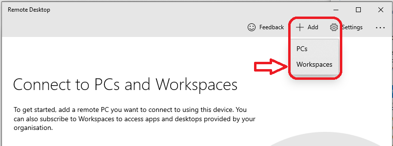 AVD Workspace URL | Remote Desktop App from Microsoft Store