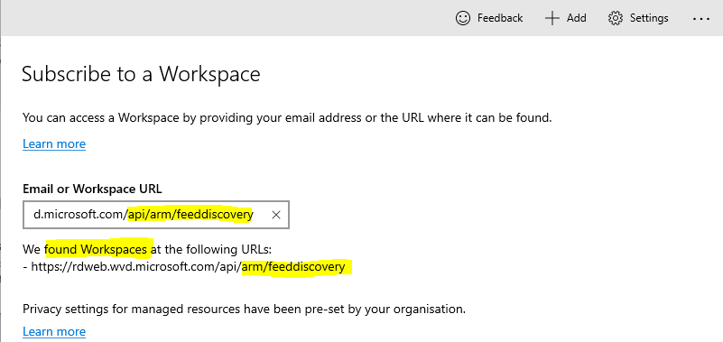 AVD Workspace URL | How to Use Microsoft Store Remote Desktop App | Azure Virtual Desktop Tips - Fig.4