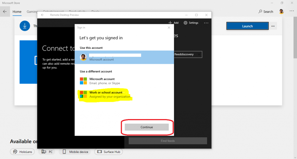 AVD Workspace URL | How to Use Microsoft Store Remote Desktop App | Azure Virtual Desktop Tips 9