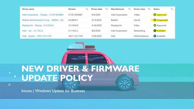 Driver Firmware Update Policy