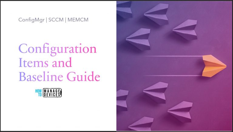 SCCM Configuration Items Configuration