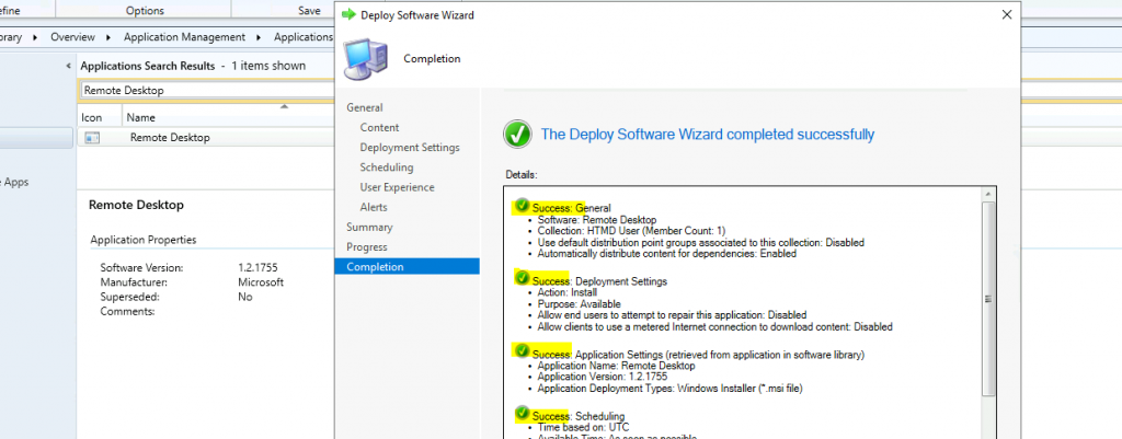 How to Deploy Remote Desktop Client using ConfigMgr | SCCM | WVD