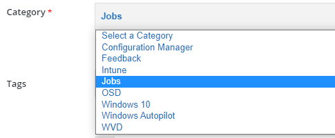 How to Post SCCM Intune Jobs on HTMD Community Forum | HTMD Mobile App