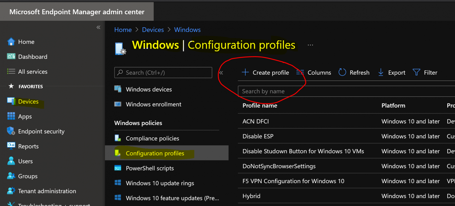 Intune Set Default Time Zone