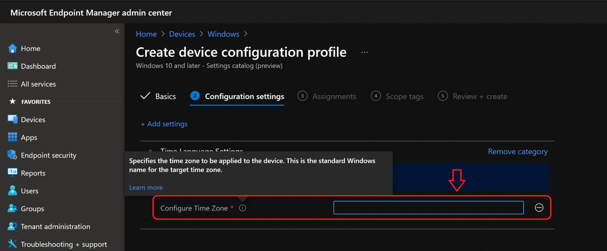 How To Set Time Zone Using Intune MEM HTMD Blog