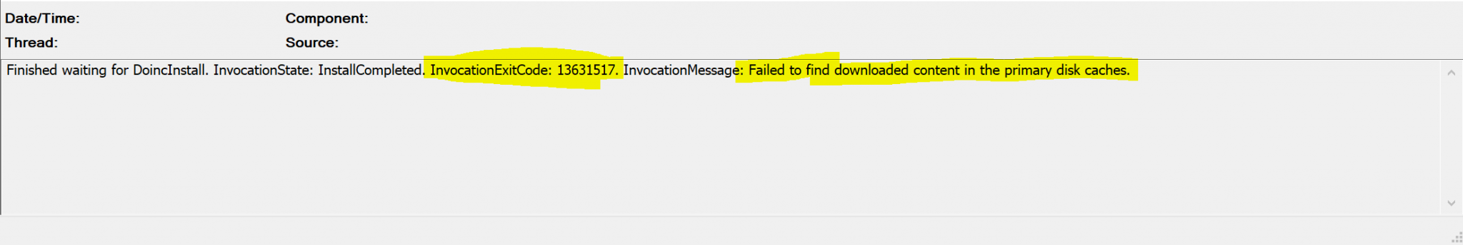 component sms site component manager failed to install component sms site component manager failed to install